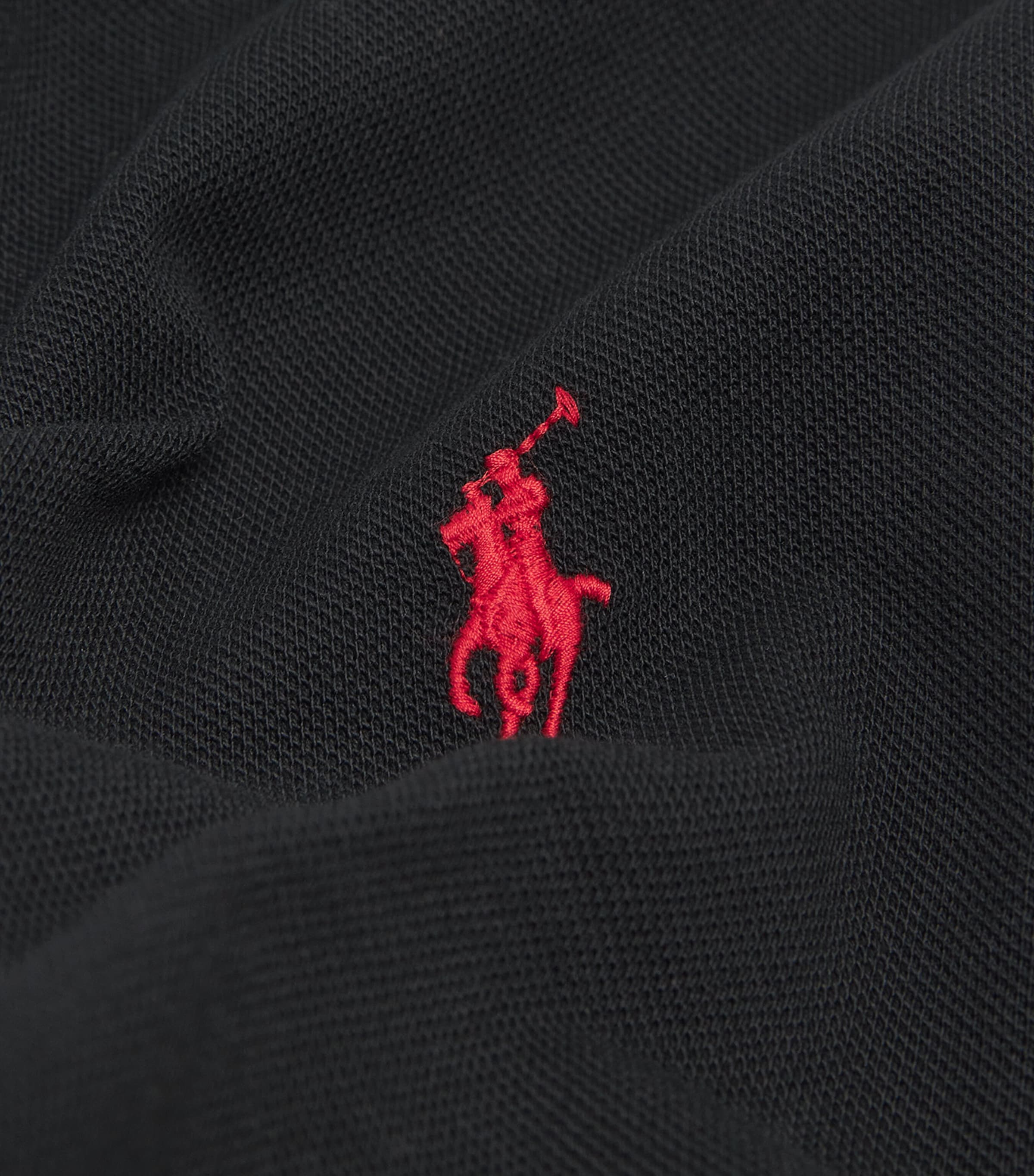 Cotton Mesh Custom-Fit Polo Shirt POLO BLACK Image 5