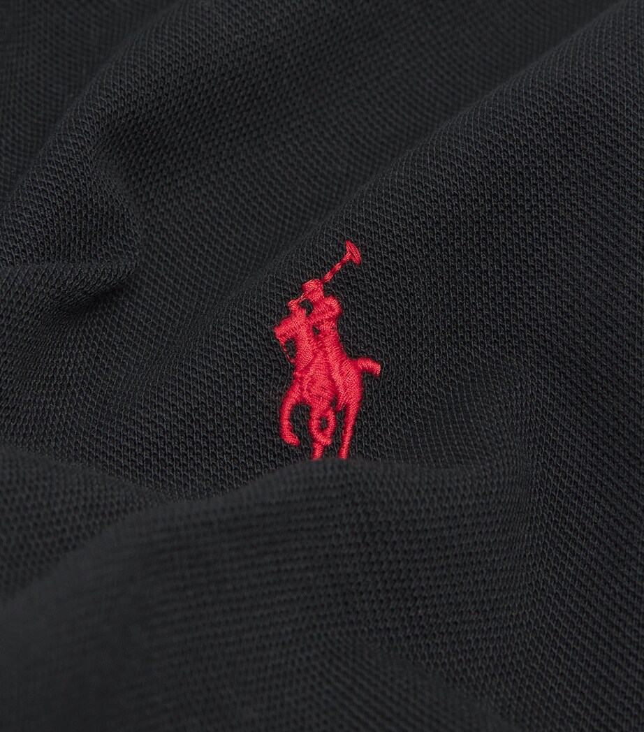 Cotton Mesh Custom-Fit Polo Shirt POLO BLACK Image 5