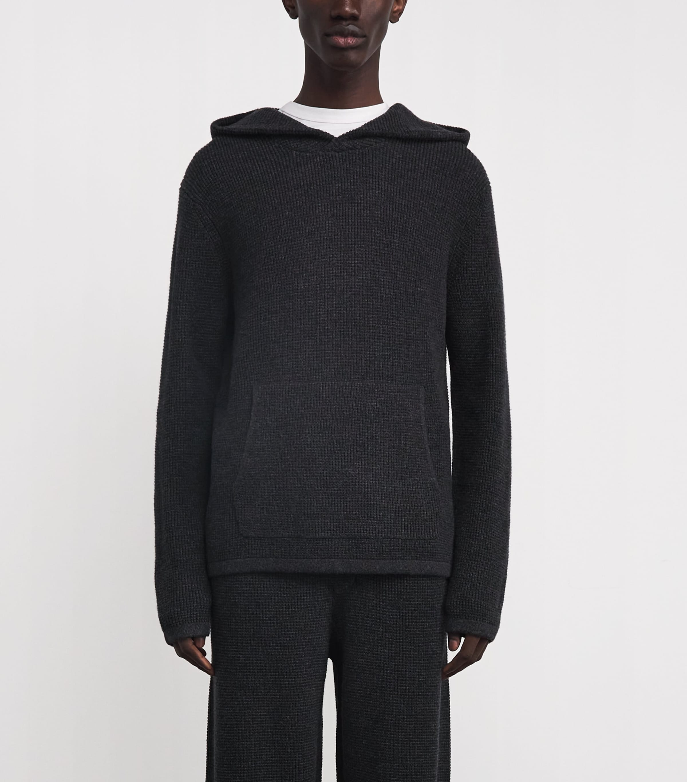 Merino-Cashmere-Blend Ojai Hoodie THUNDER Image 3