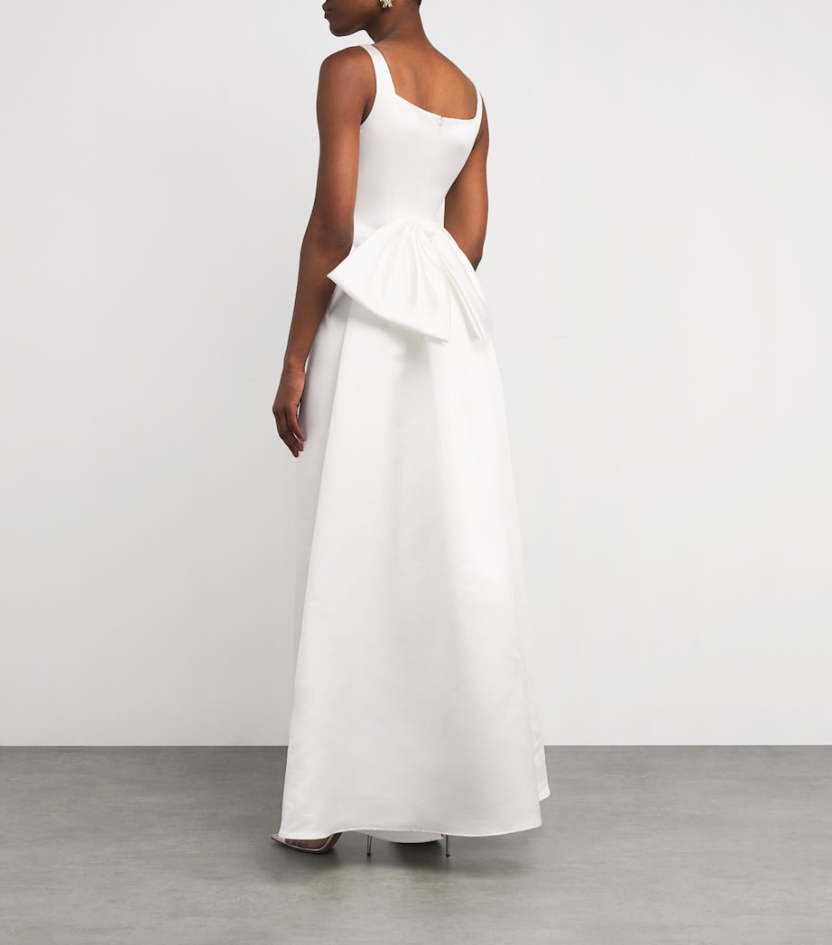 Duchesse Satin Shannon Gown WHITE Image 3