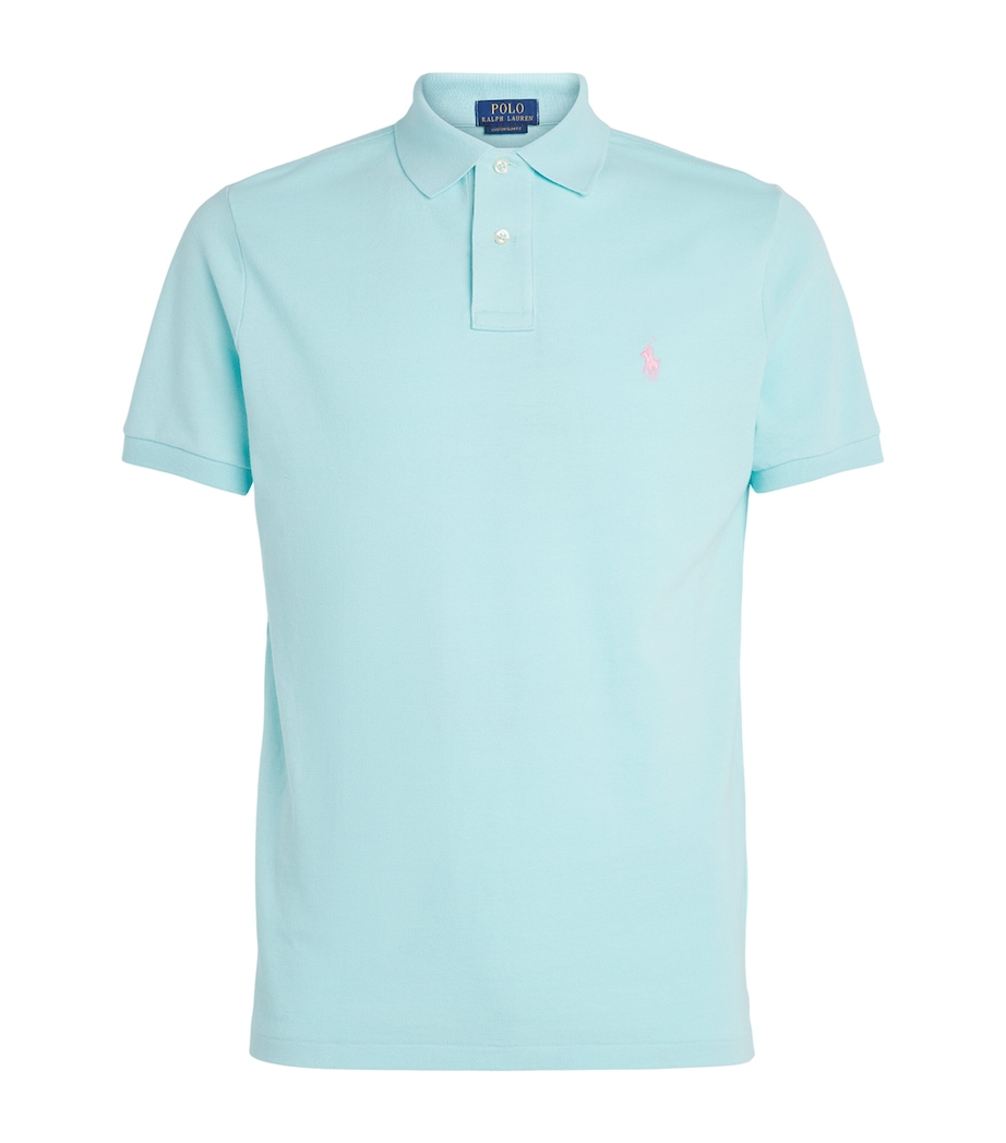 Polo Ralph Lauren Mens Cotton Mesh Custom-Fit Polo Shirt New Image 1