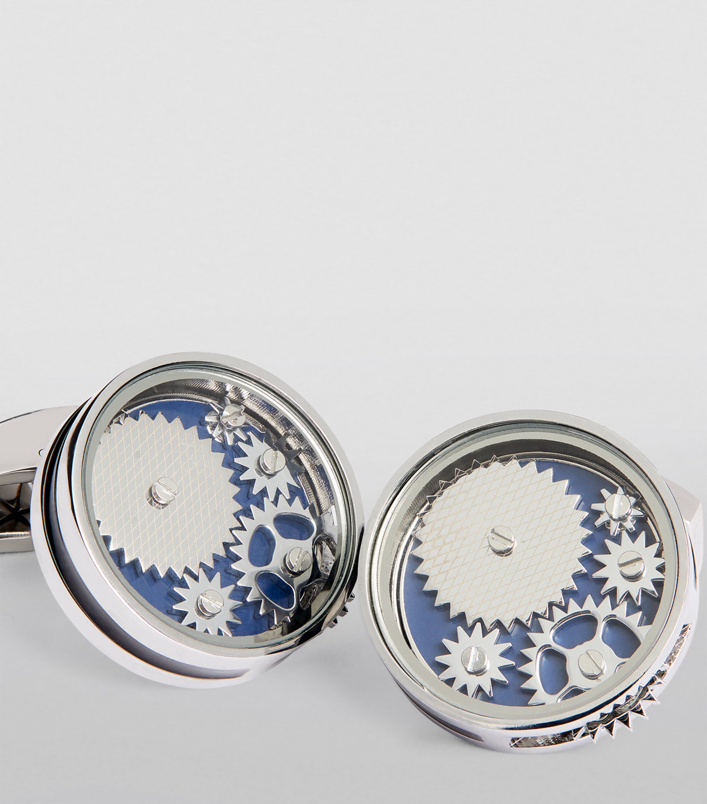 Circle Gear Cufflinks SILVER Image 5