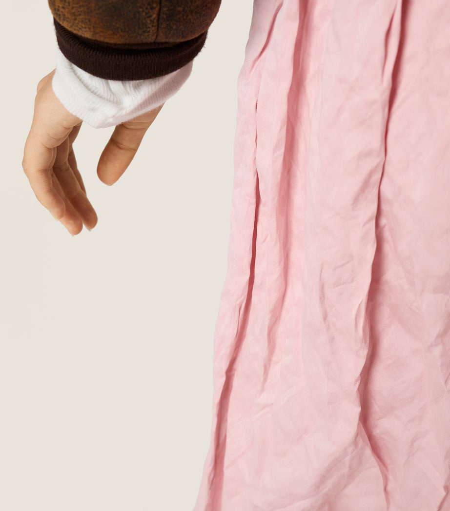 Miu Miu Womens Cotton-Blend Duchesse Midi Skirt Image 6