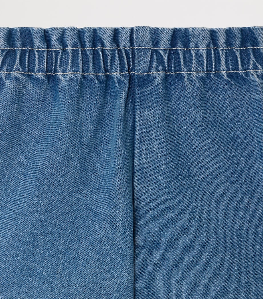 Bonpoint Milly Denim Shorts (10-14 Years) Bleu Moyen Image 3