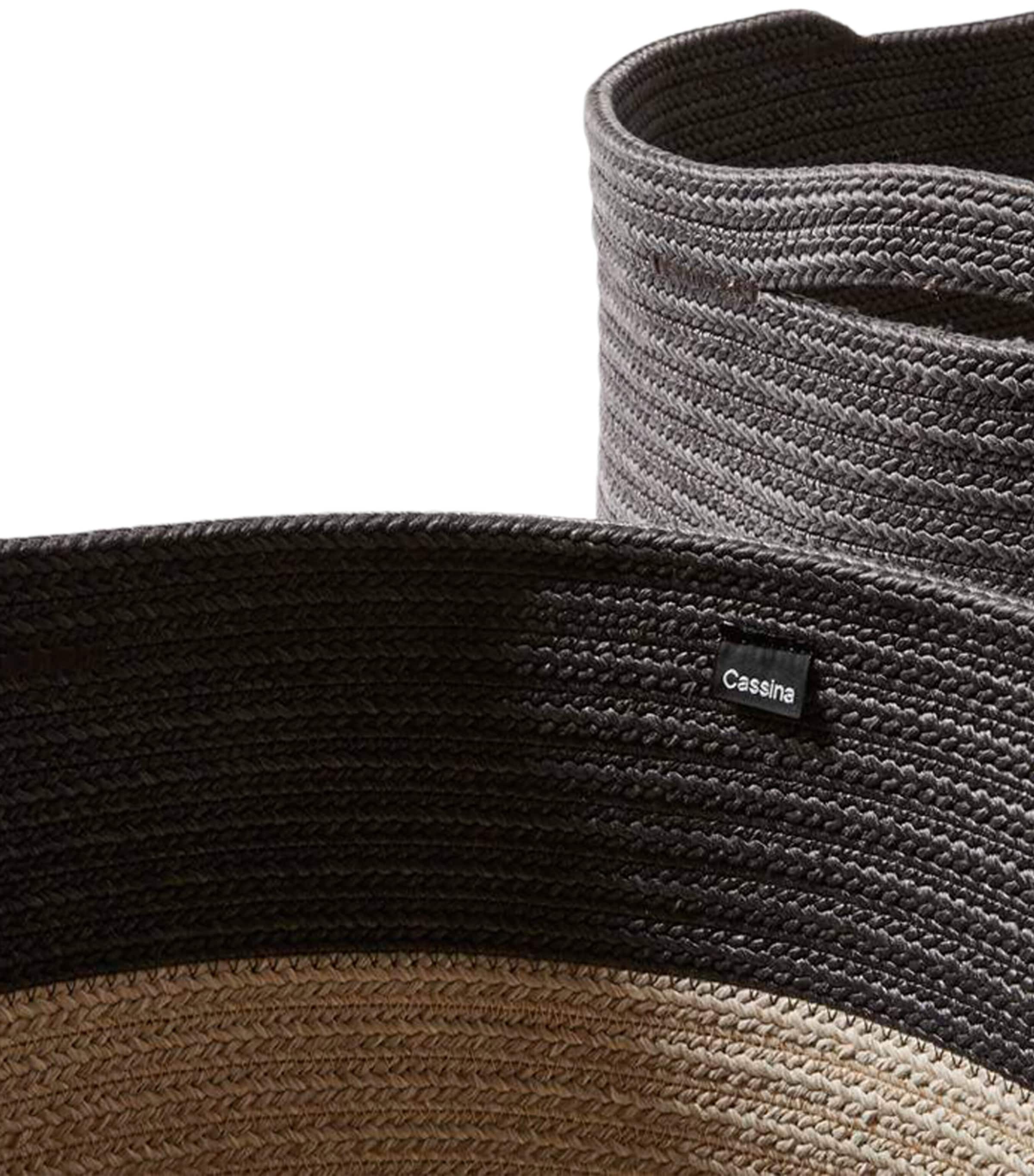 Set of 2 Woven Podor Outdoor Baskets BEIGE/GREY Image 2