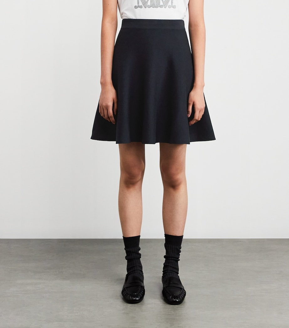 Virgin Wool Knit Skirt ULTRAMARINE Image 3