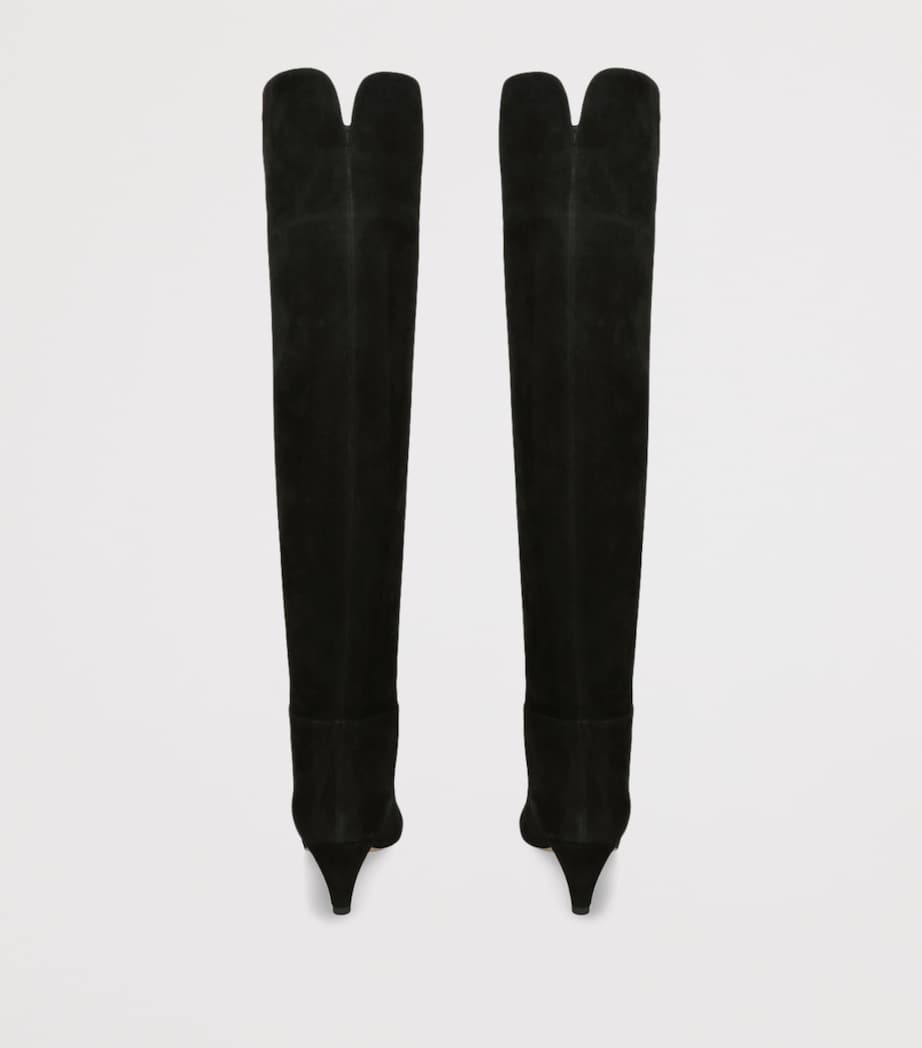 Suede Elise Knee-High Boots 55 BLACK Image 2