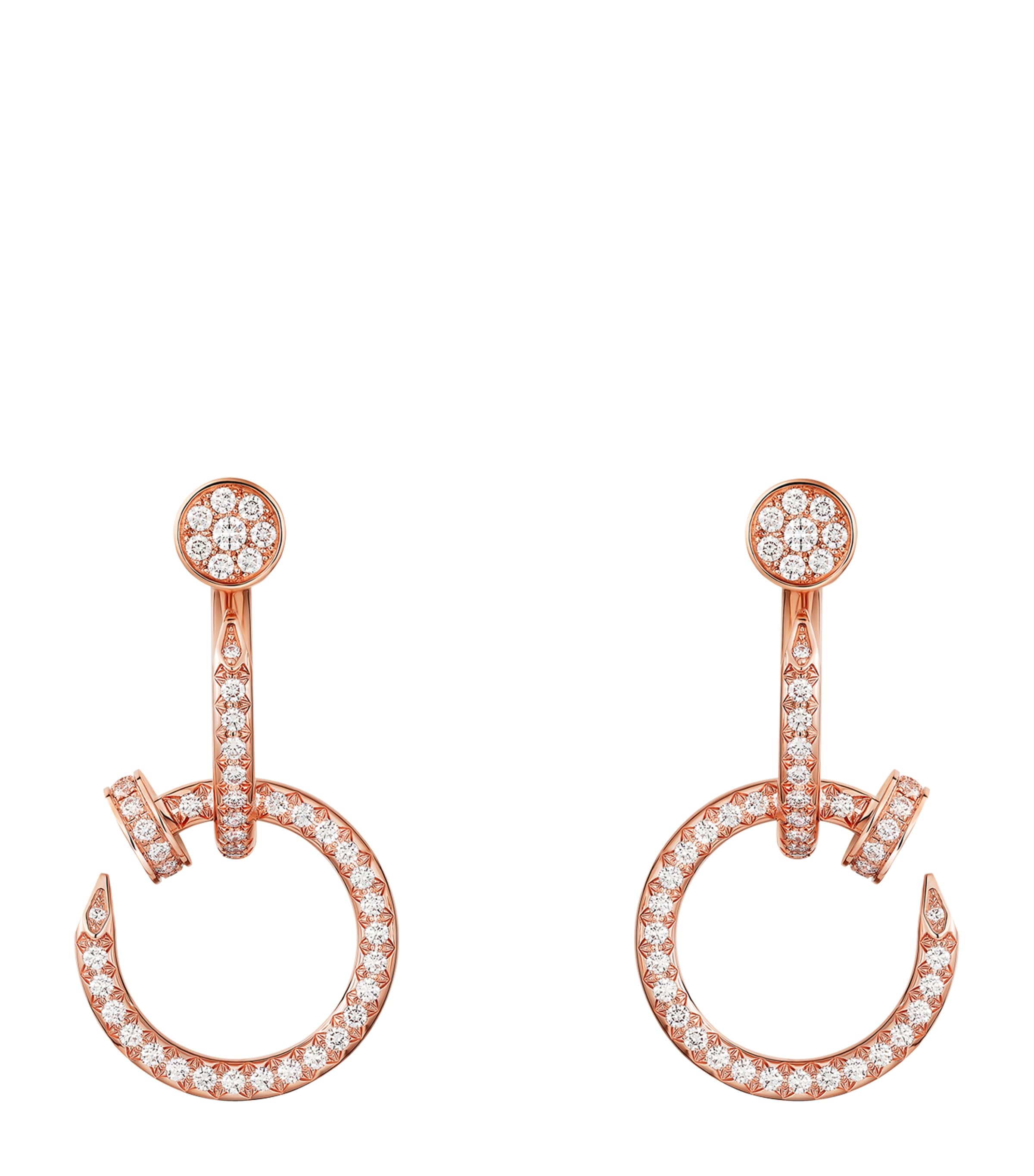 Rose Gold and Diamond Juste un Clou Earrings ROSE GOLD Image 1