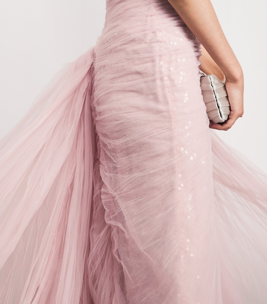Tulle Strapless Yamara Gown TS01 PINK Image 6