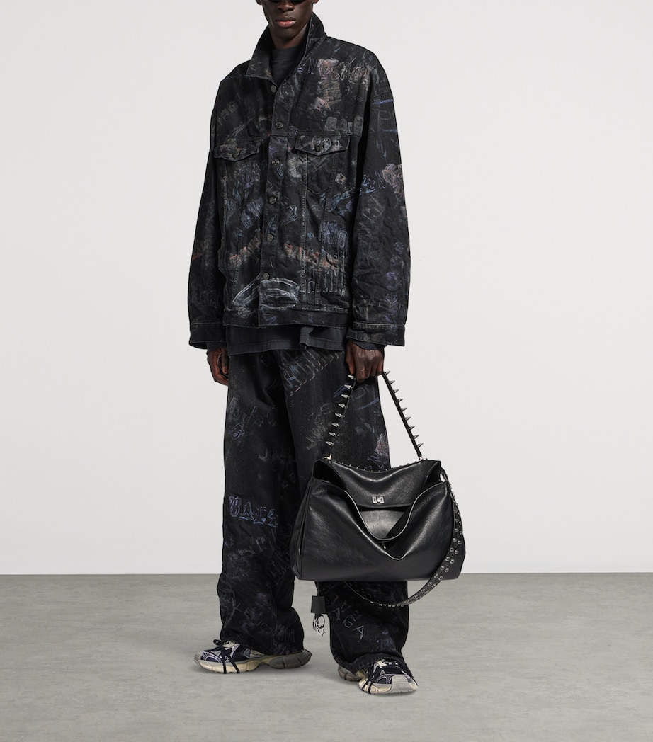 Printed Denim Jacket 1037 Image 2