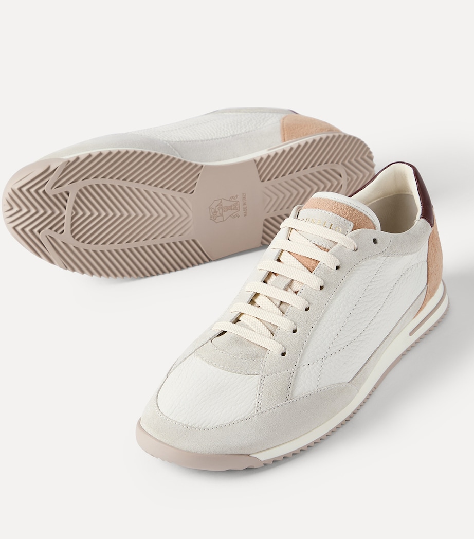 Brunello Cucinelli Deerskin-Suede Low-Top Sneakers Image 6