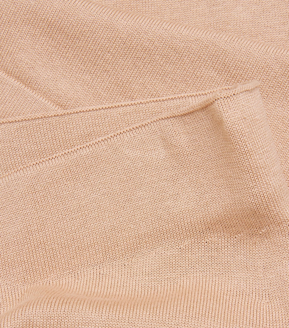 Falke Womens Silk-Cotton Leggings Camel Image 6