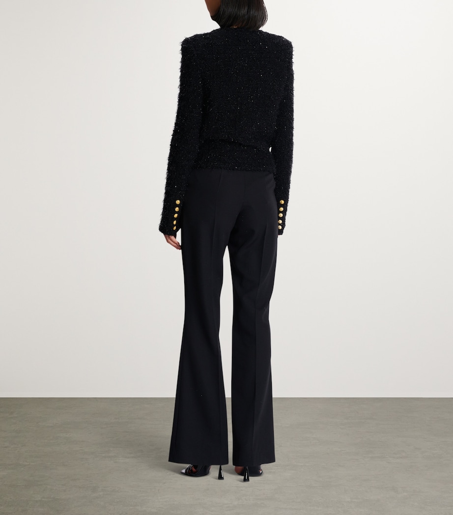 Tweed Buttoned Jacket 0PA NOIR Image 7