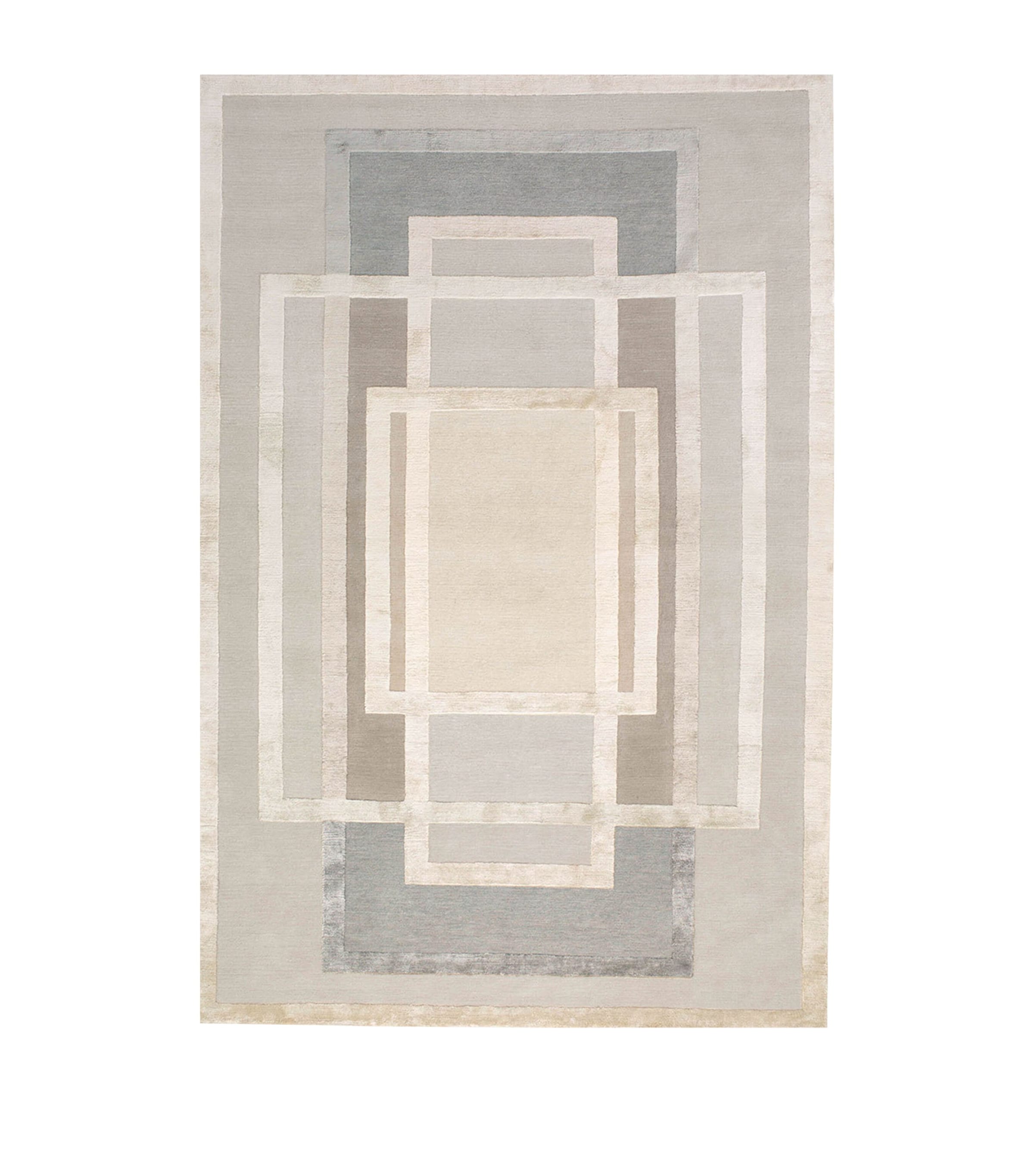 The Rug Company X David Rockwell Platinum Rug In Silver