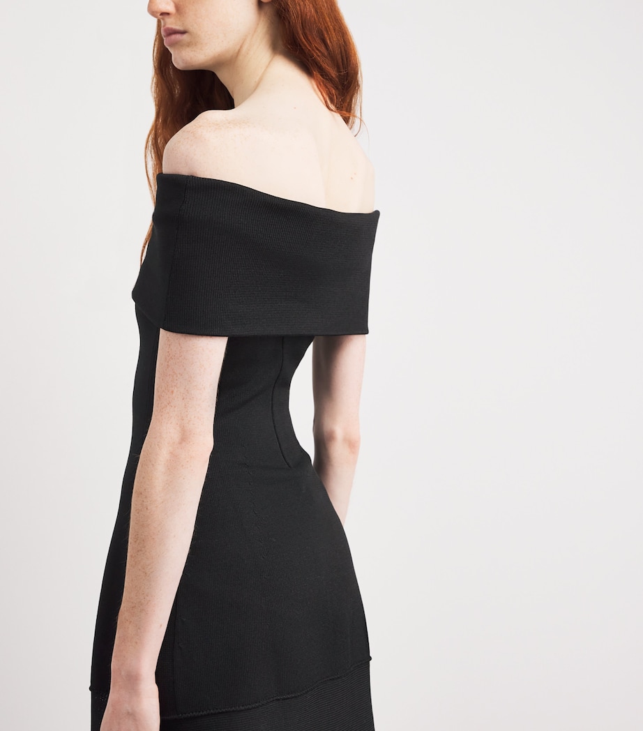 Off-The-Shoulder Rosina Maxi Dress BLACK Image 6