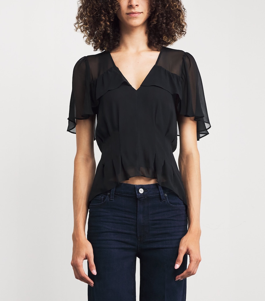 Silk Willa Blouse BLACK Image 3