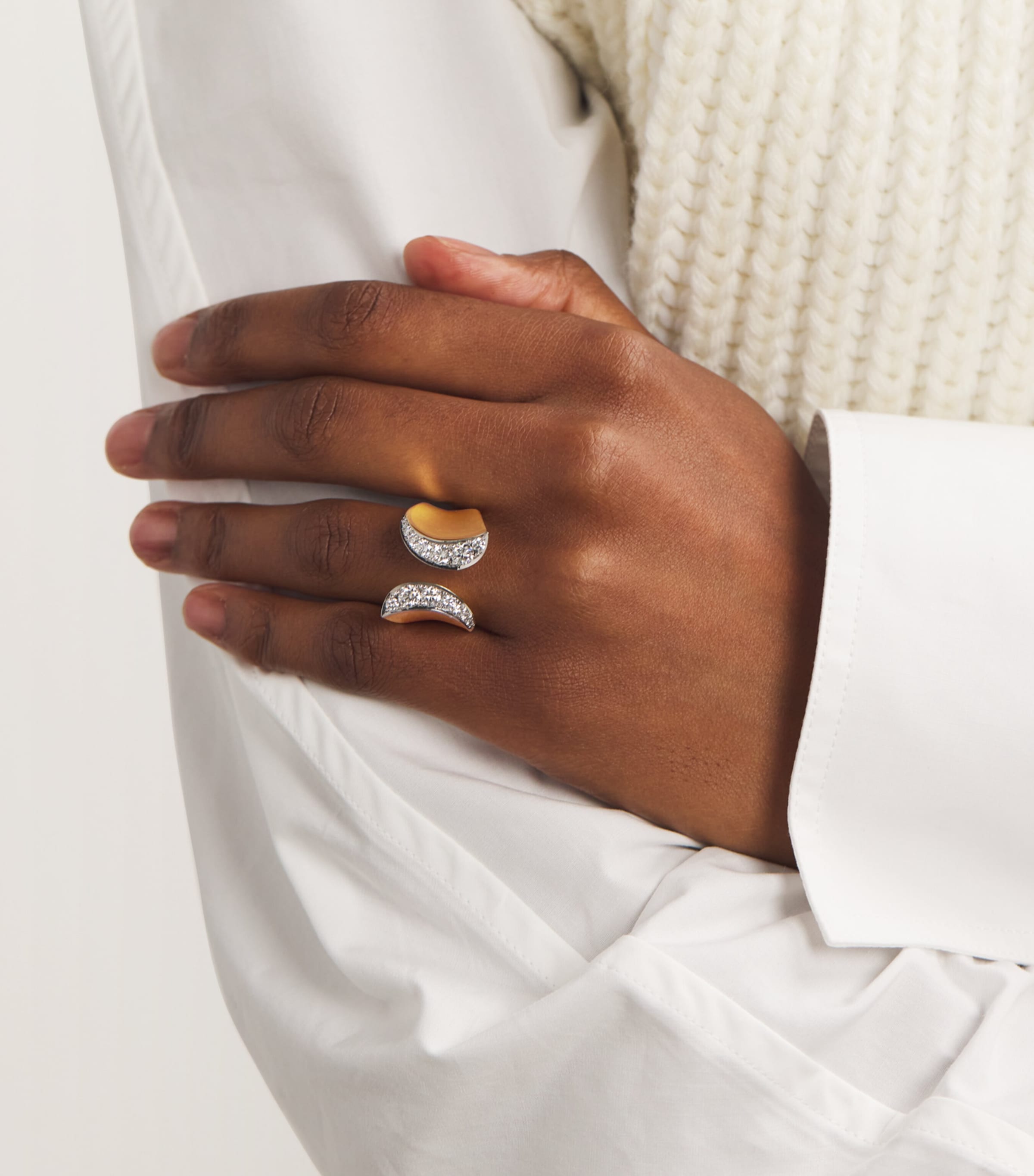 Yellow Gold and Diamond Margareta Ring YELLOW GOLD Image 2