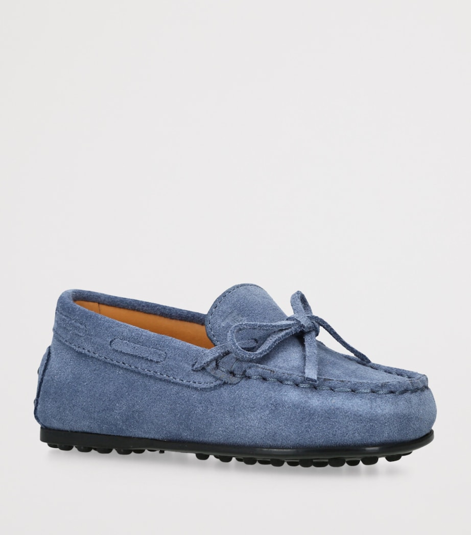 Suede Nuovo City Gommino Driving Shoes MID BLUE Image 3