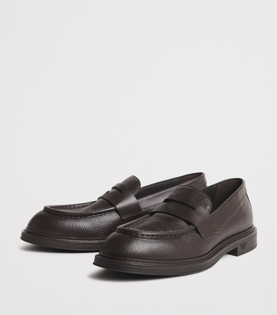 Grained Leather Loafers U8130 Image 3
