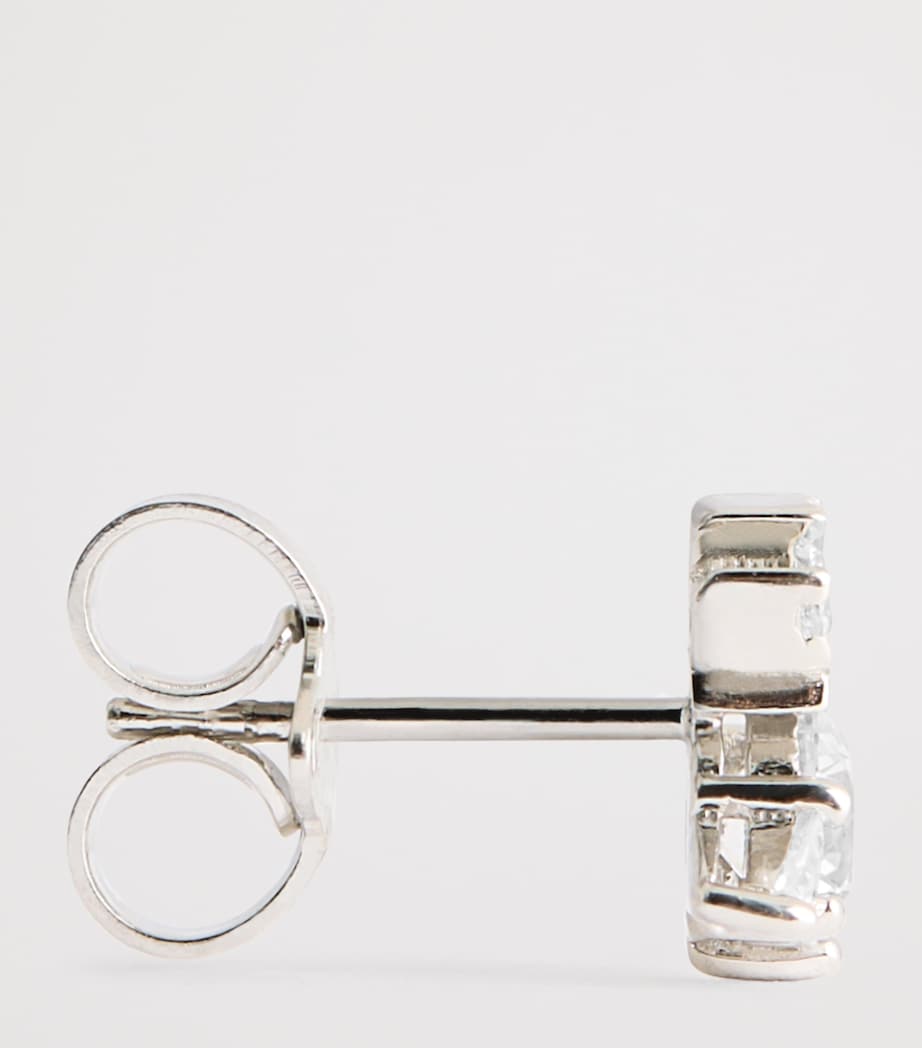 Sterling Silver Ofelia Earrings P102 PLTNM/WHT Image 4