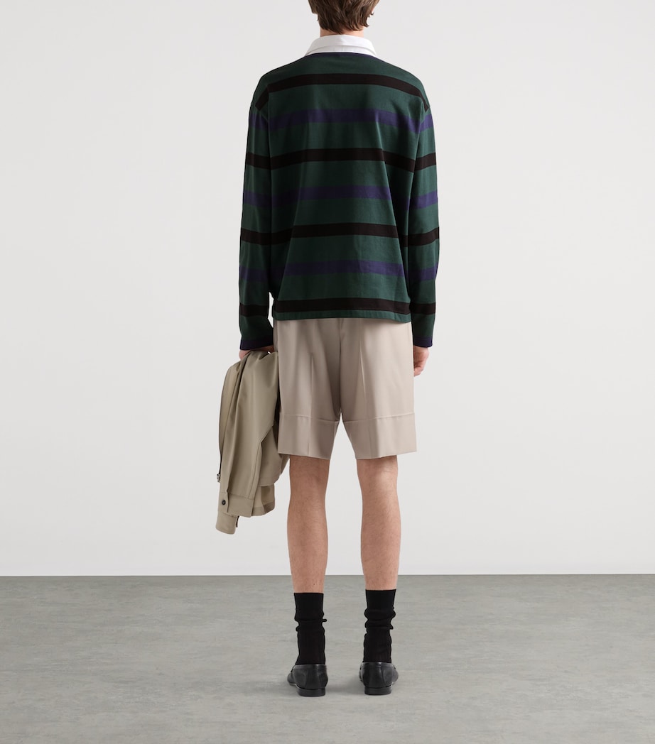 Prada Mens Cotton Oversized Polo Shirt Image 4