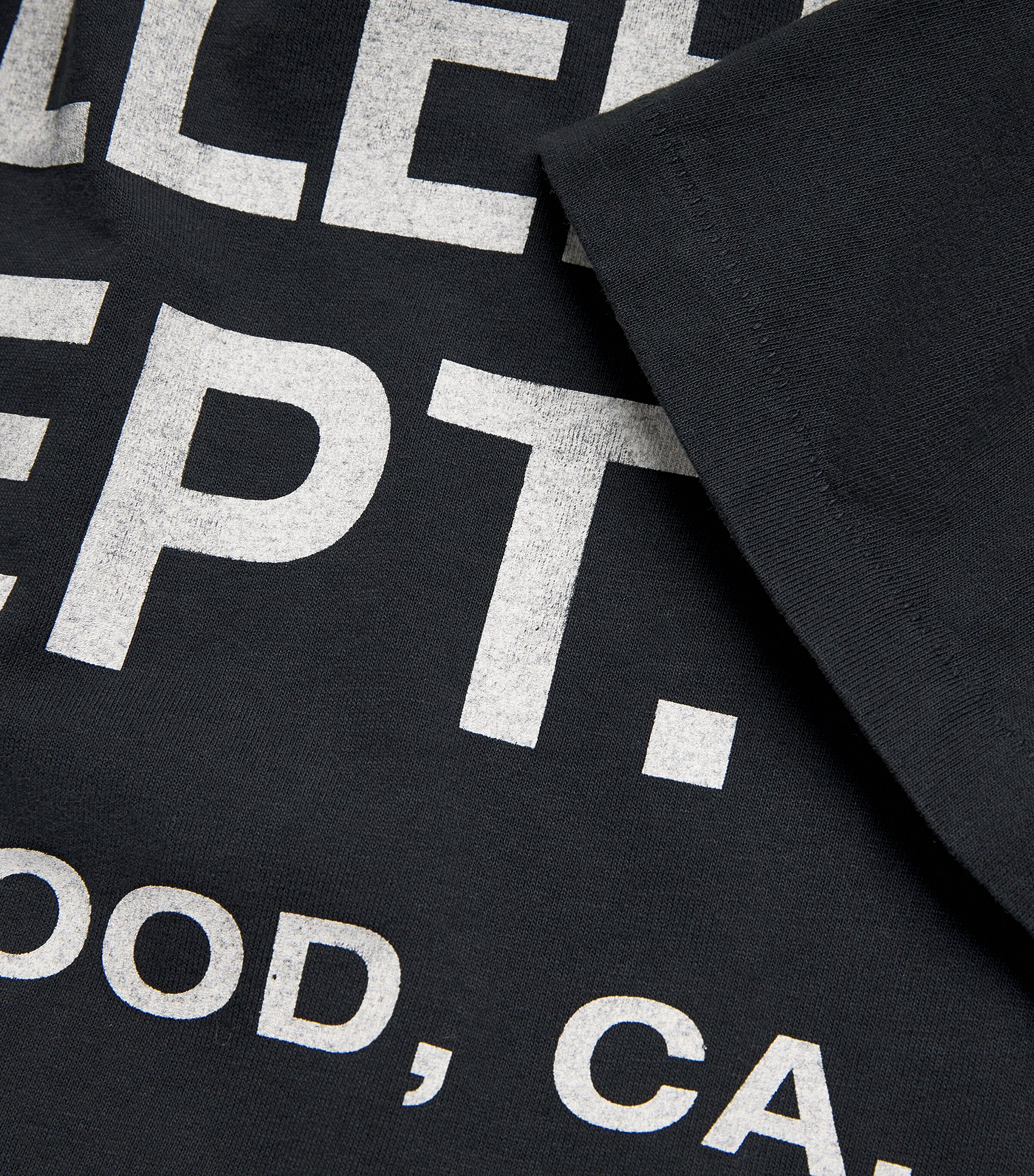 GALLERY DEPT. Mens Cotton Logo T-Shirt Black Image 5
