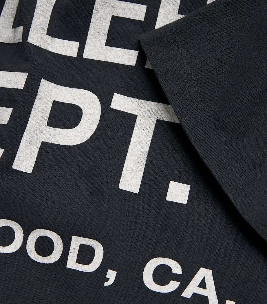 GALLERY DEPT. Mens Cotton Logo T-Shirt Black Image 5