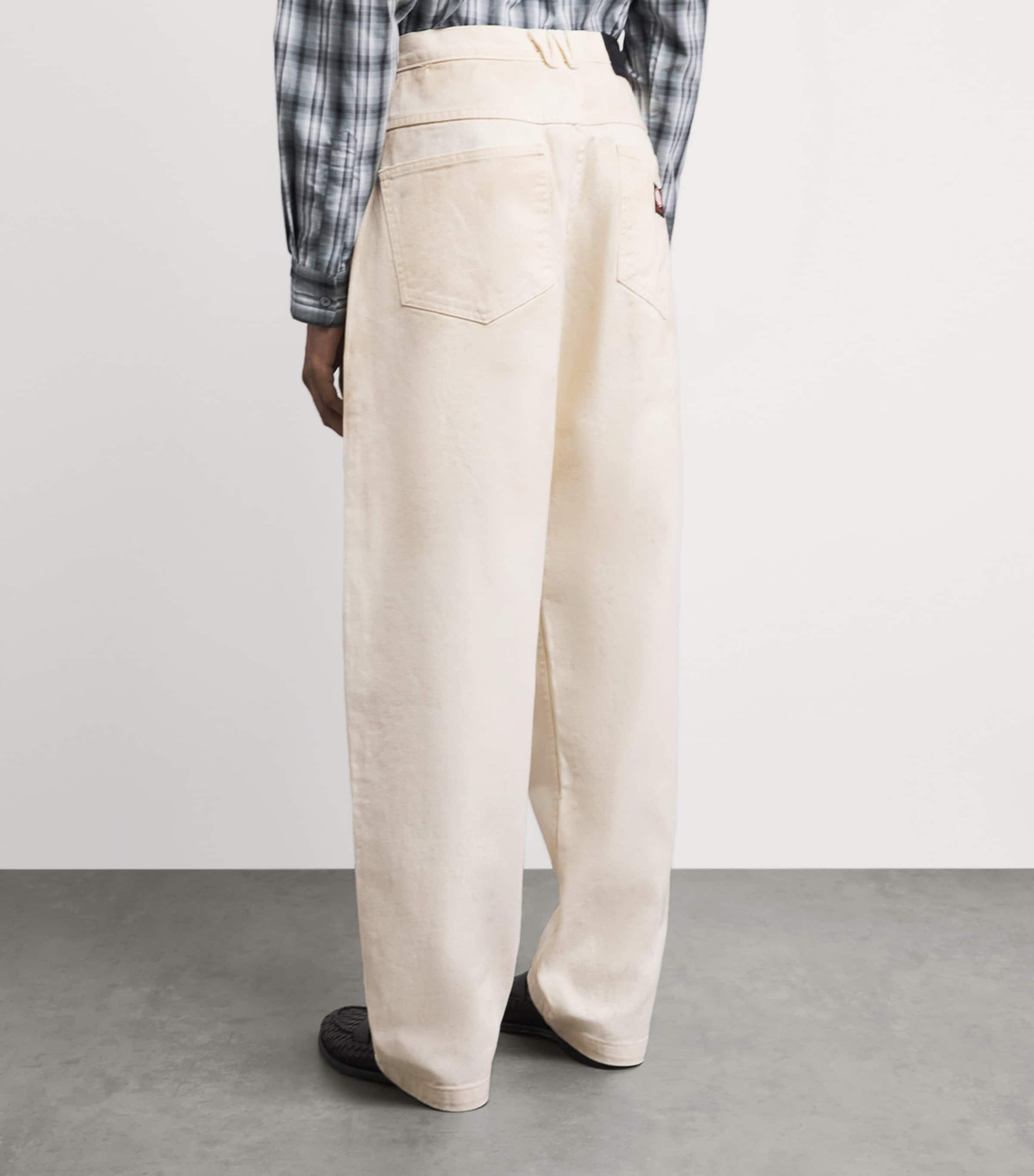 Willy Chavarria Mens Bad Boy Wide-Leg Jeans Masa Image 5