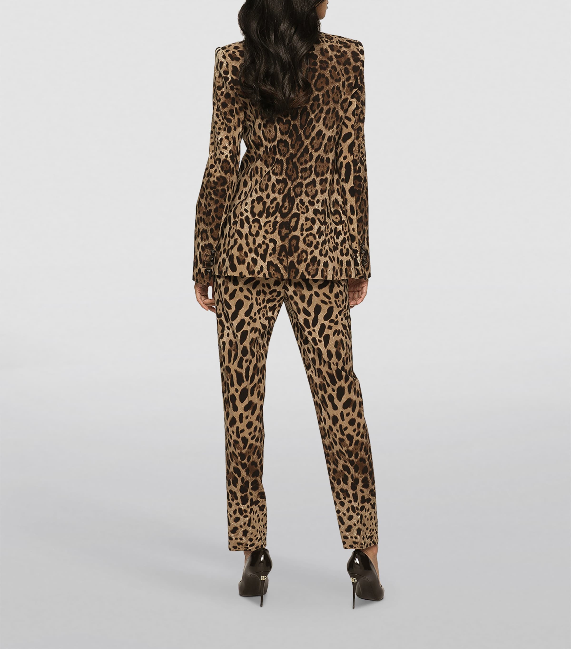 Leopard Print Tailored Trousers HY13M-LEO N Image 5