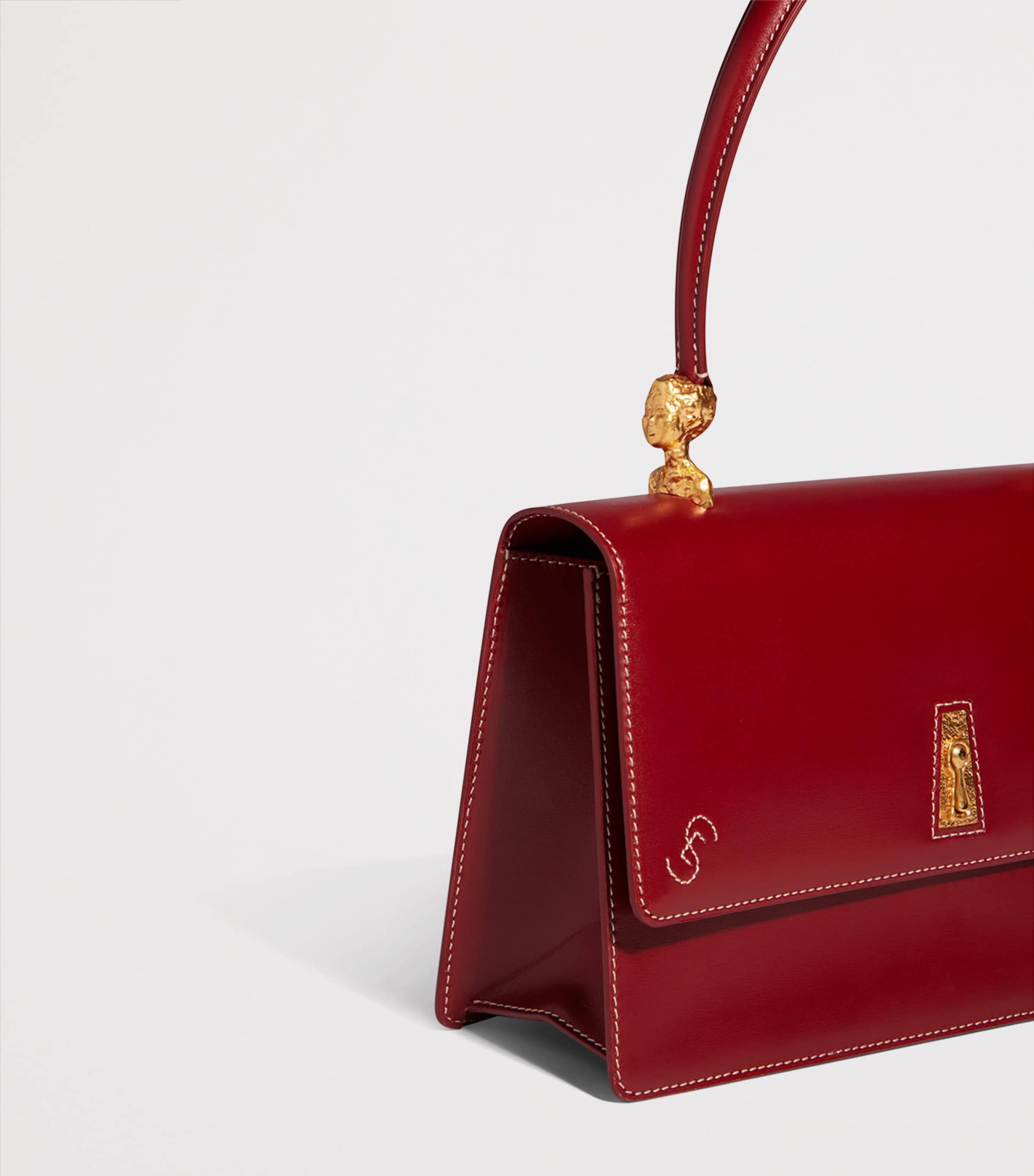 Schiaparelli Leather Slim Shoulder Bag Red Image 4
