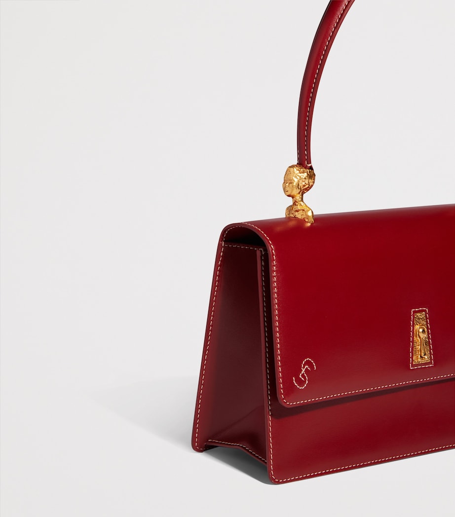Schiaparelli Leather Slim Shoulder Bag Red Image 4