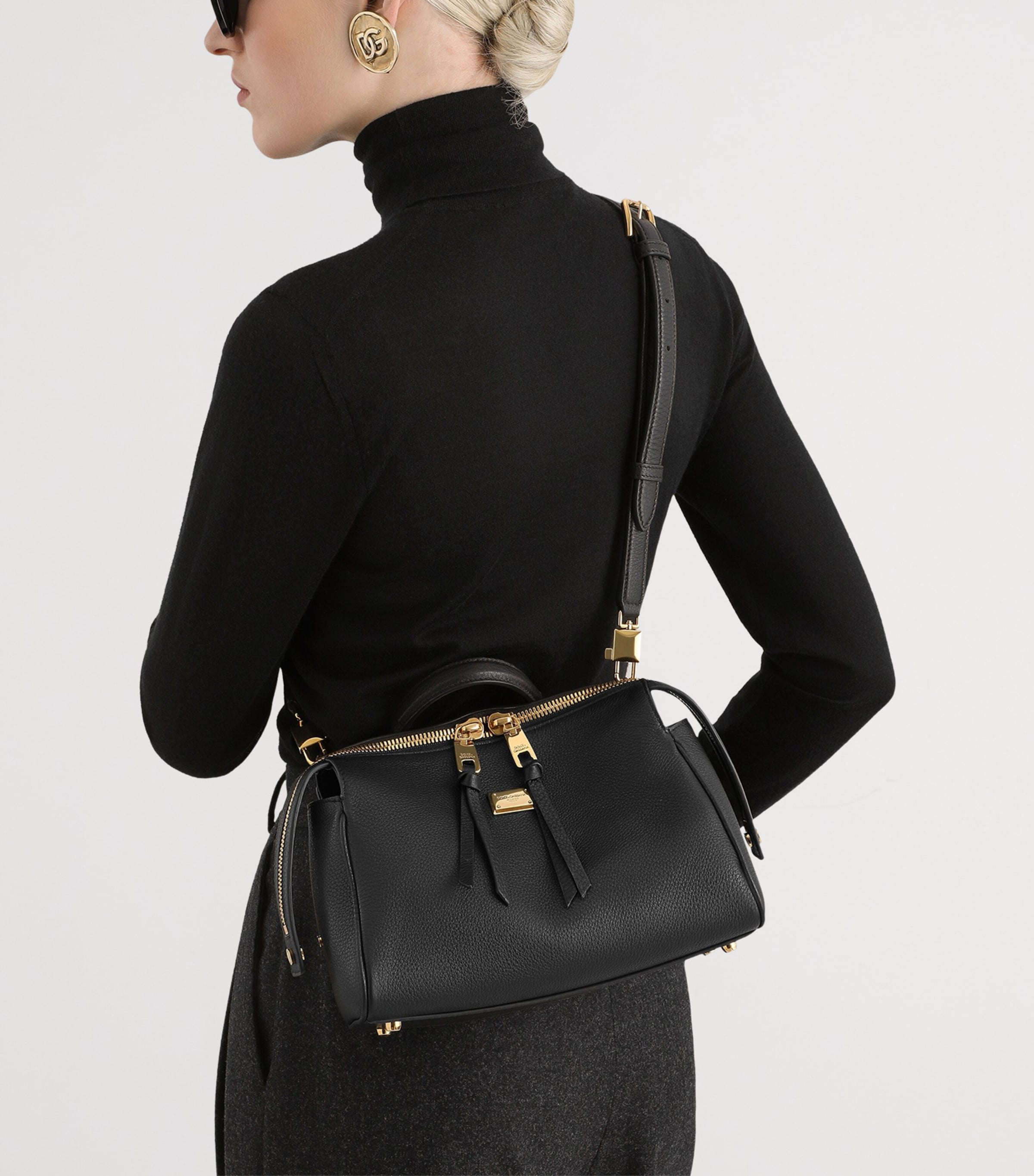Dolce&Gabbana Dolce Top-Handle Box Bag Black Image 3