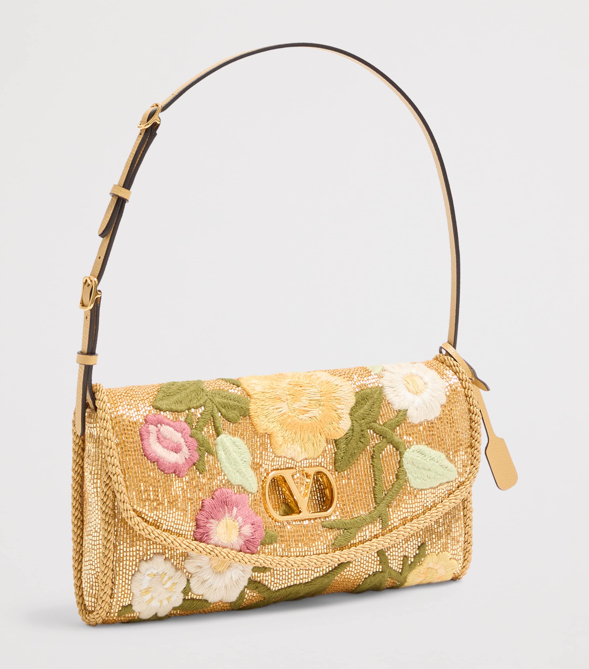 Small Embroidered DeVain Shoulder Bag DLB Image 2