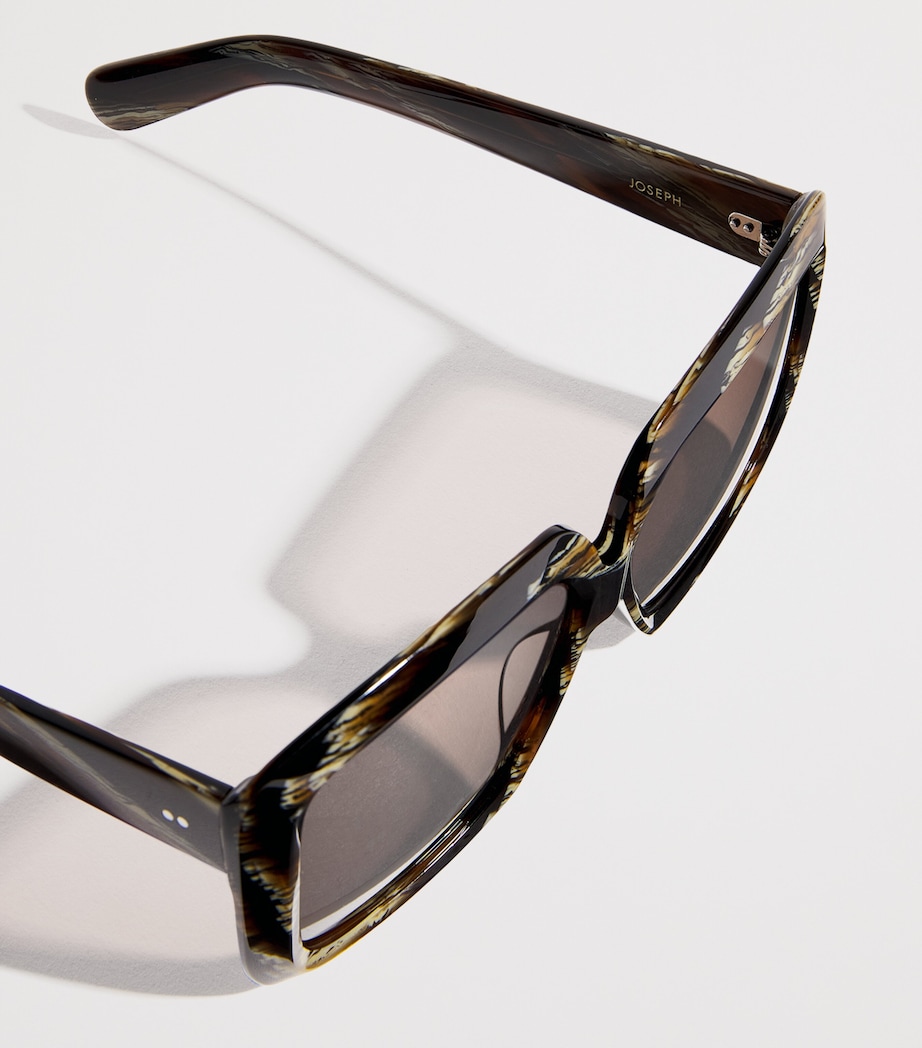 Tortoiseshell Square Sunglasses EBONY Image 4
