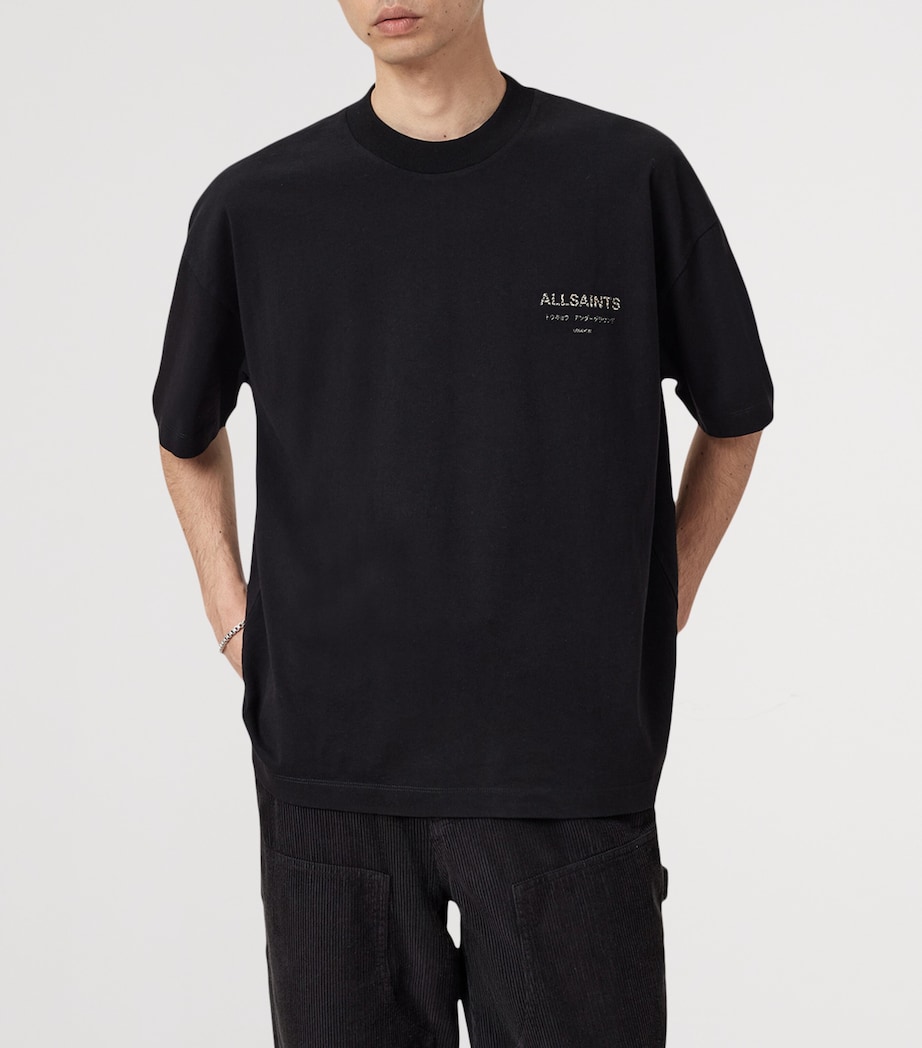 Organic Cotton Underground T-Shirt JET BLACK/LEOPARD Image 4