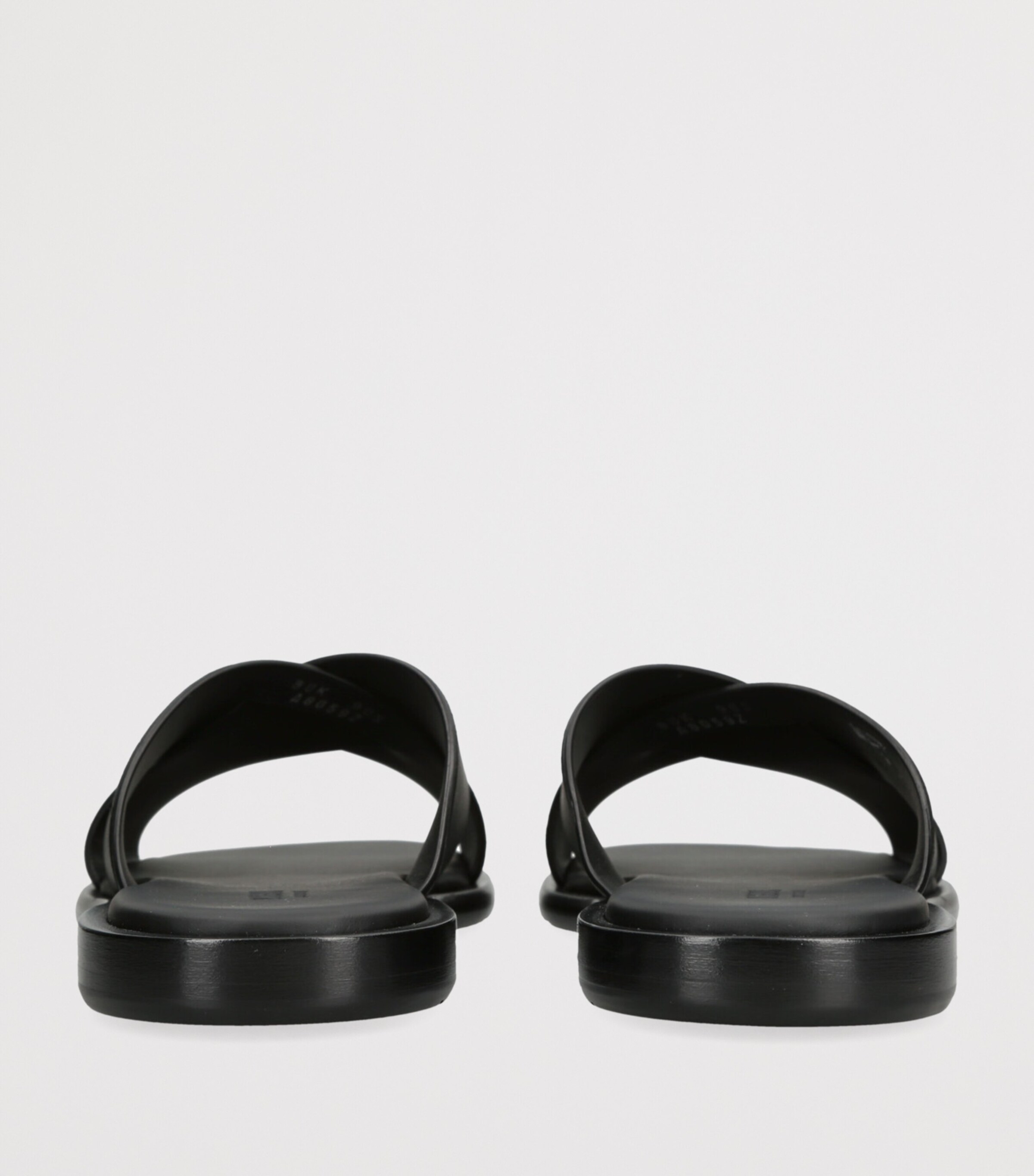 Zegna Leather Sandals Black Image 2
