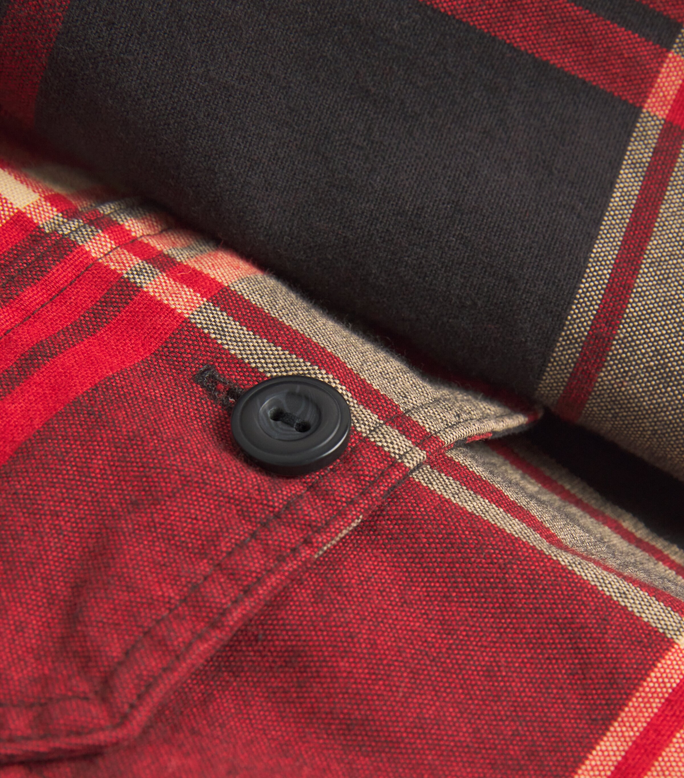 Cotton Brushed Tartan Oxford Workshirt RED Image 5