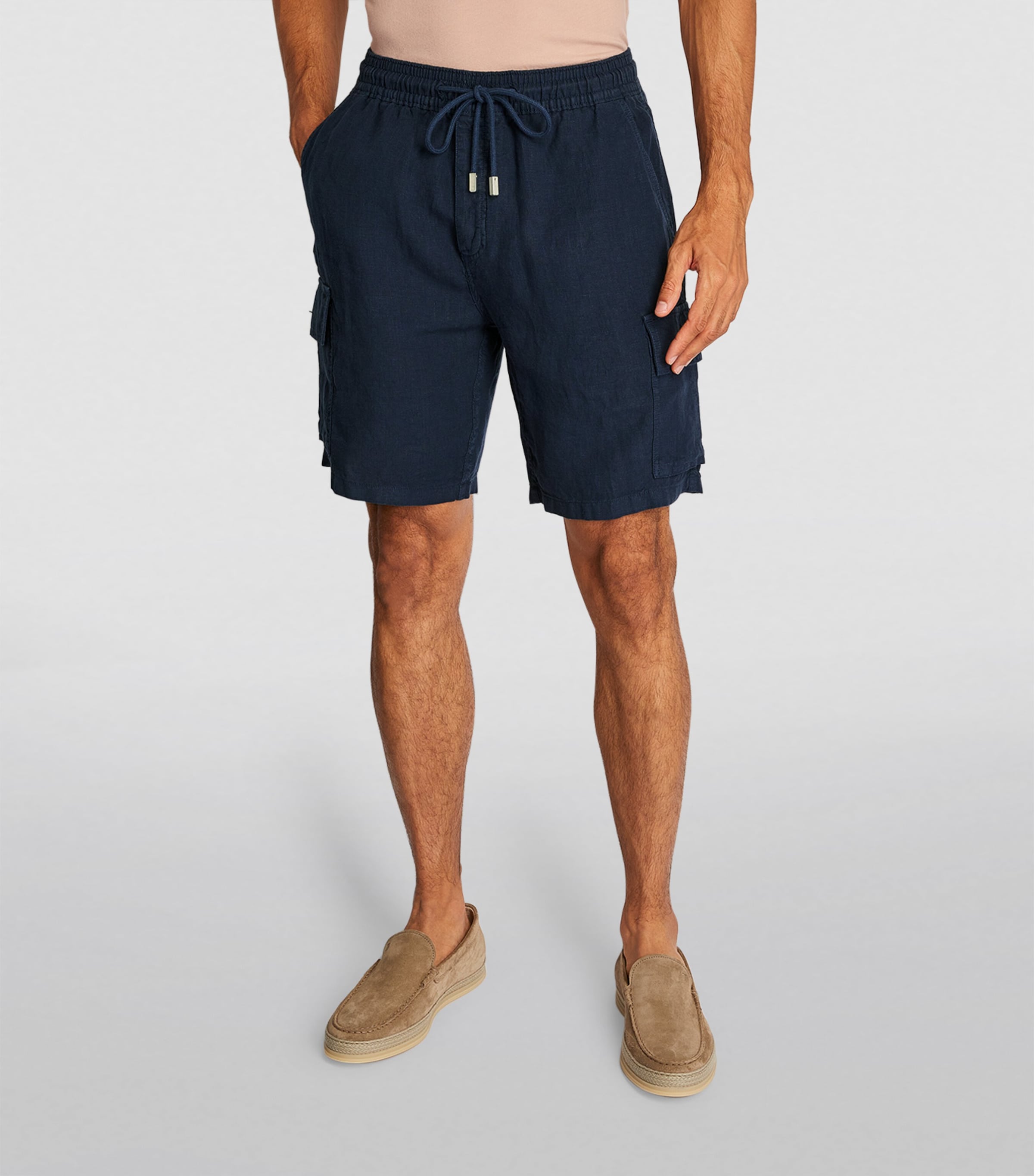 Linen Baie Shorts 390 BLUE MARINE Image 5