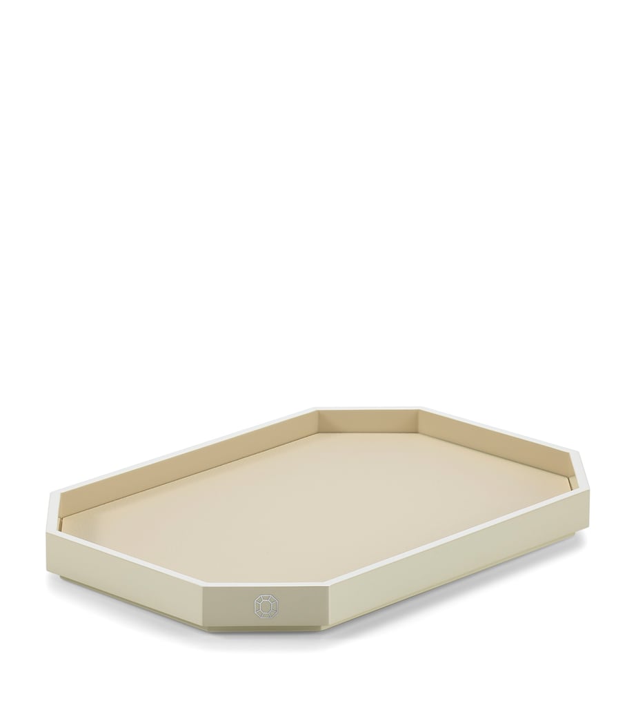Small Octagone Tray (33cm x 23cm) CLEAR Image 1