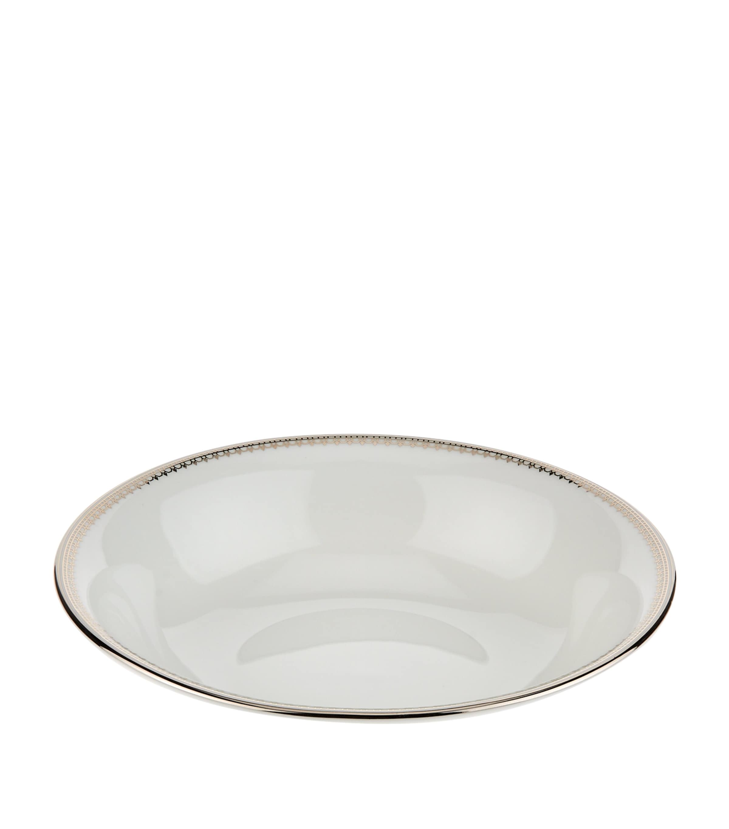 Wedgwood Lace Platinum Cereal Bowl In White