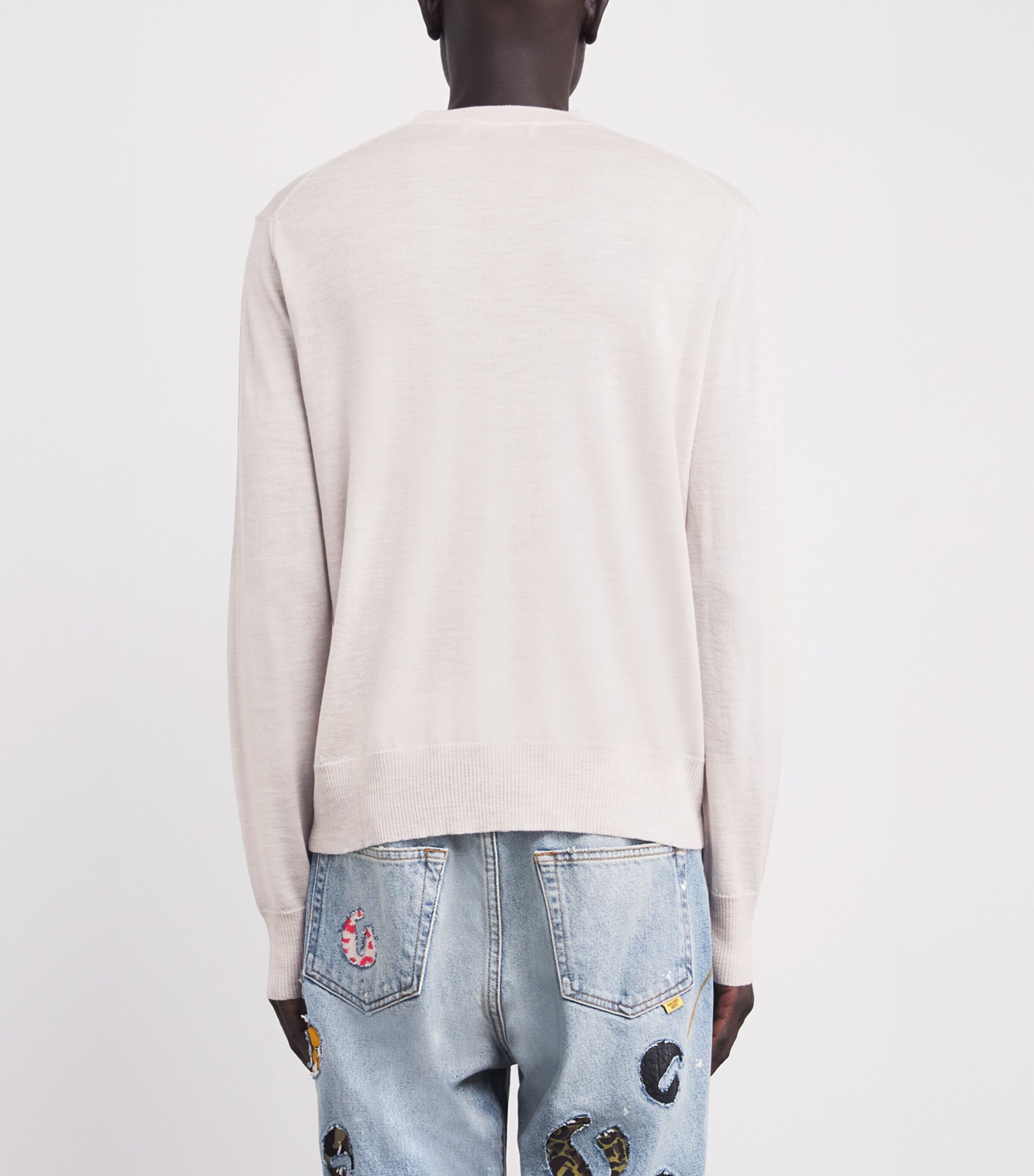 Merino Wool Alex Sweatshirt P403 GREY MELANGE Image 4