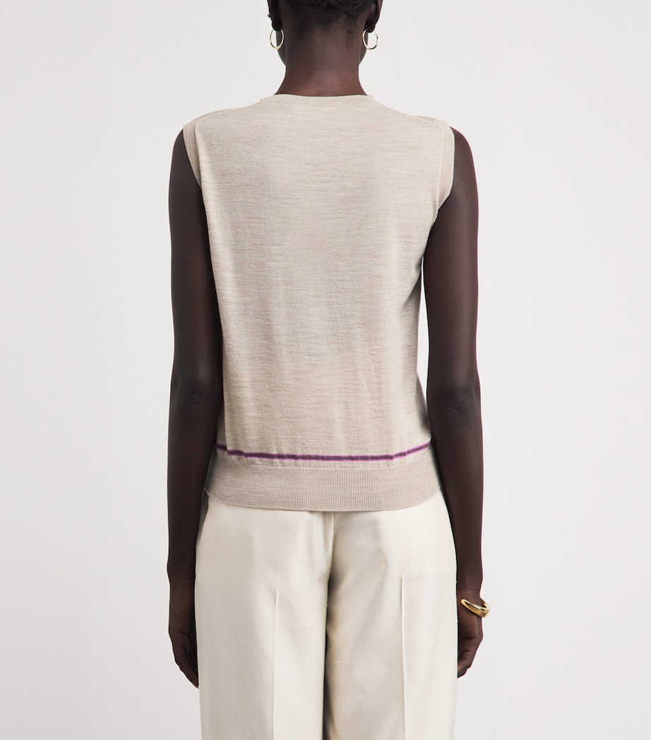 Johnstons Of Elgin Womens Merino Wool Brae Sweater Natural Clrwy Image 5