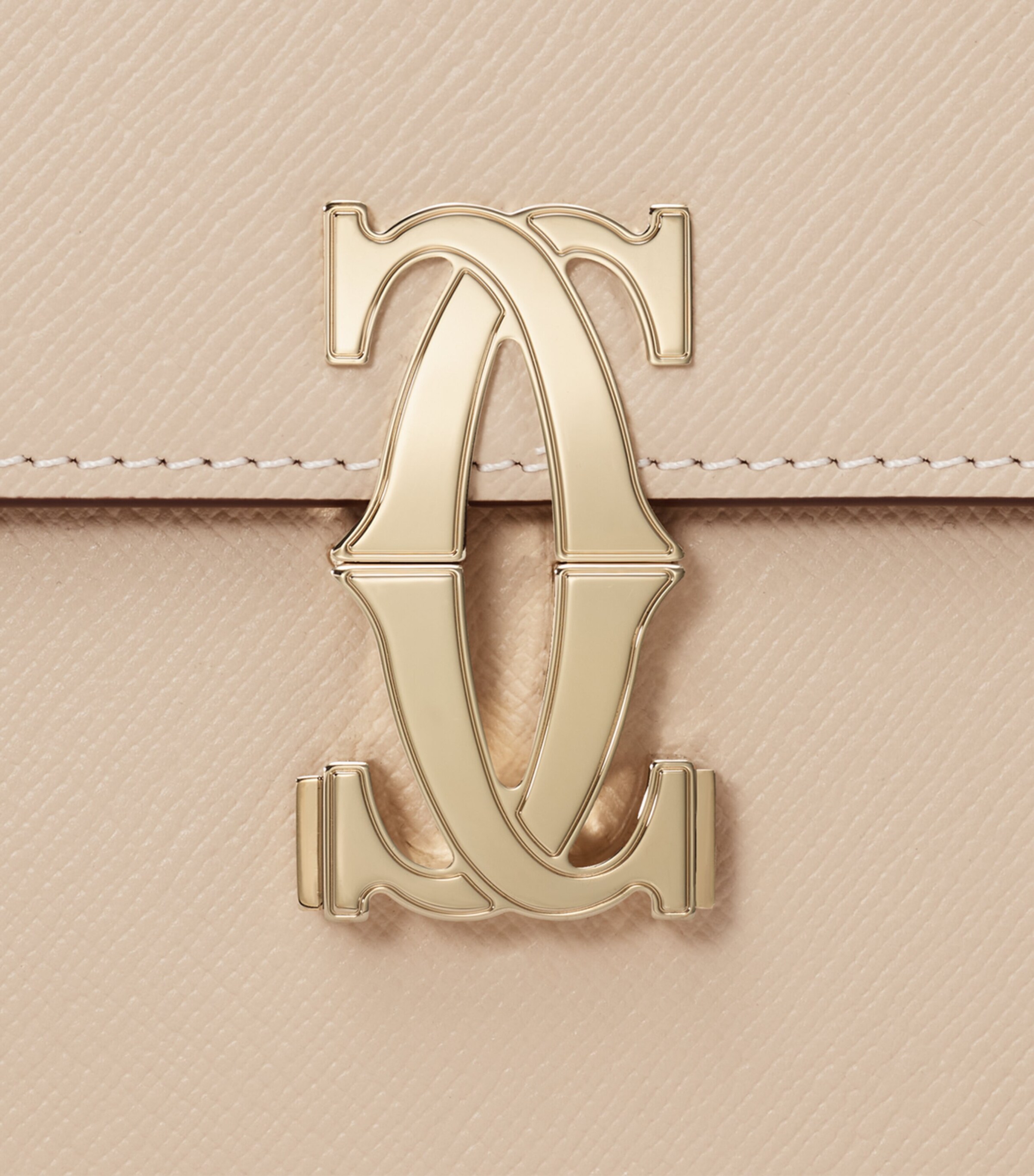 Cartier Mini Leather C de Cartier Shoulder Bag Cord Beige Image 6