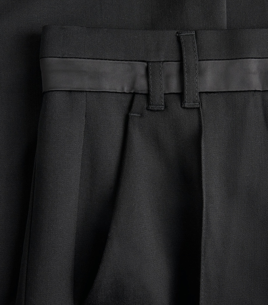 ME+EM Womens Wide-Leg Tux Trouser Black Image 6