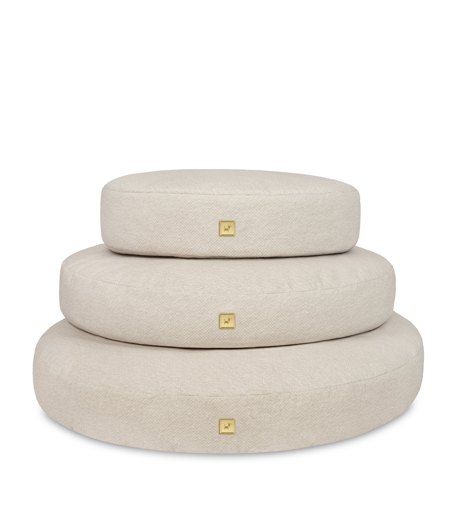 Medium Organic Pet Pouf BEIGE Image 4