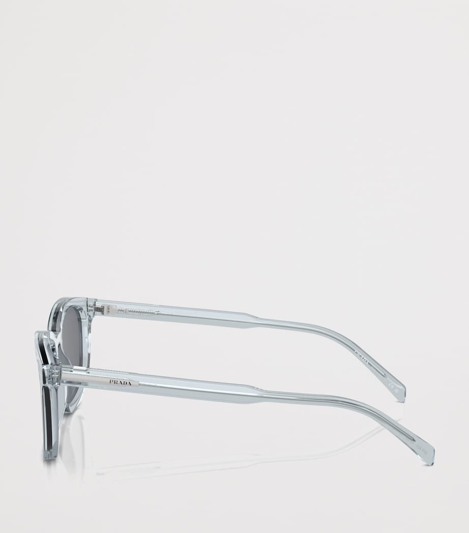 Prada Acetate Pillow Sunglasses Clear Image 3