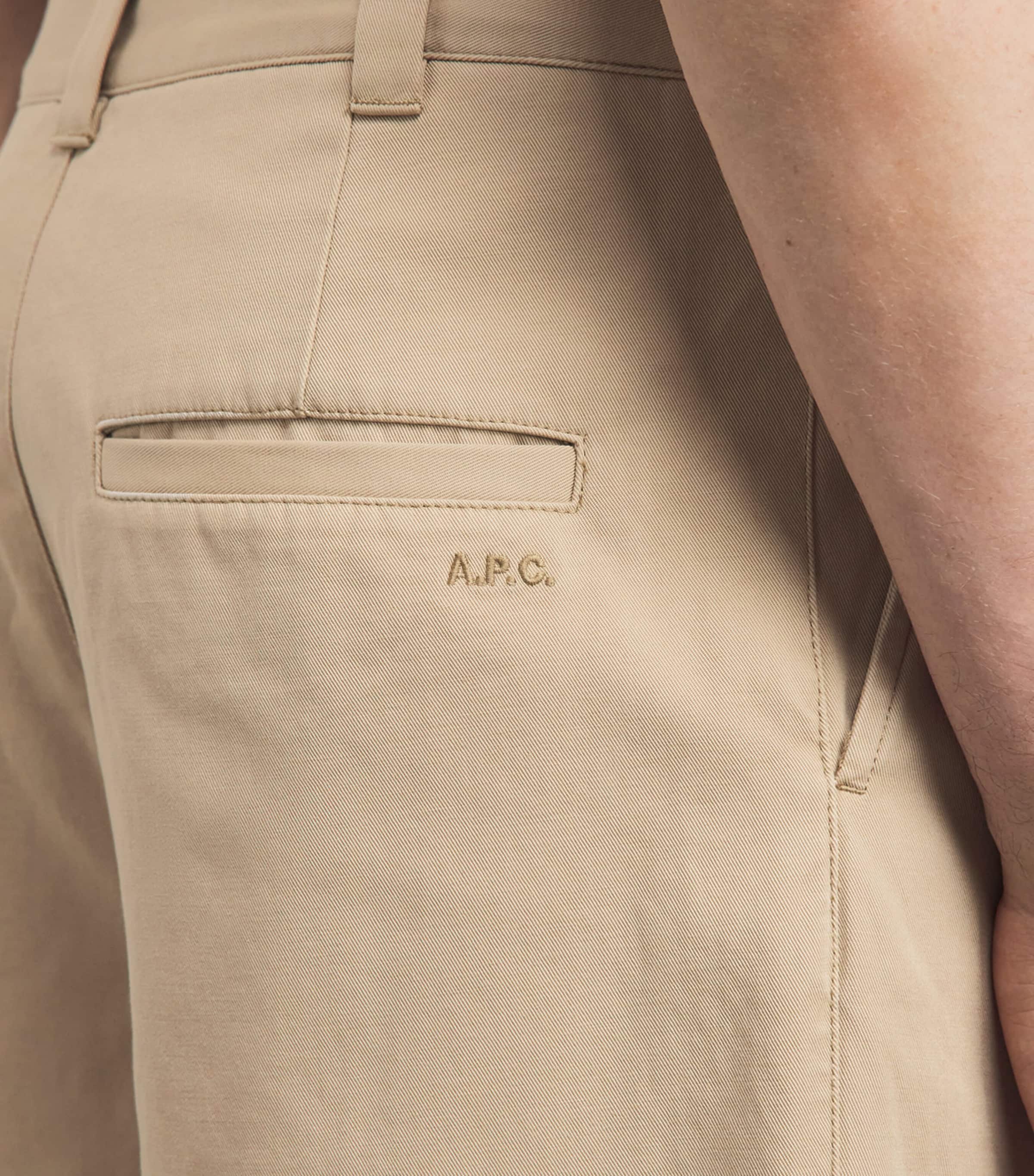 A.P.C. Mens Cotton Ricky Chinos Baa Beige Image 3