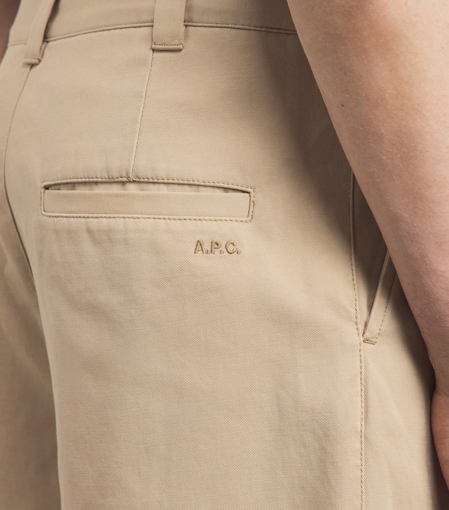 A.P.C. Mens Cotton Ricky Chinos Baa Beige Image 3