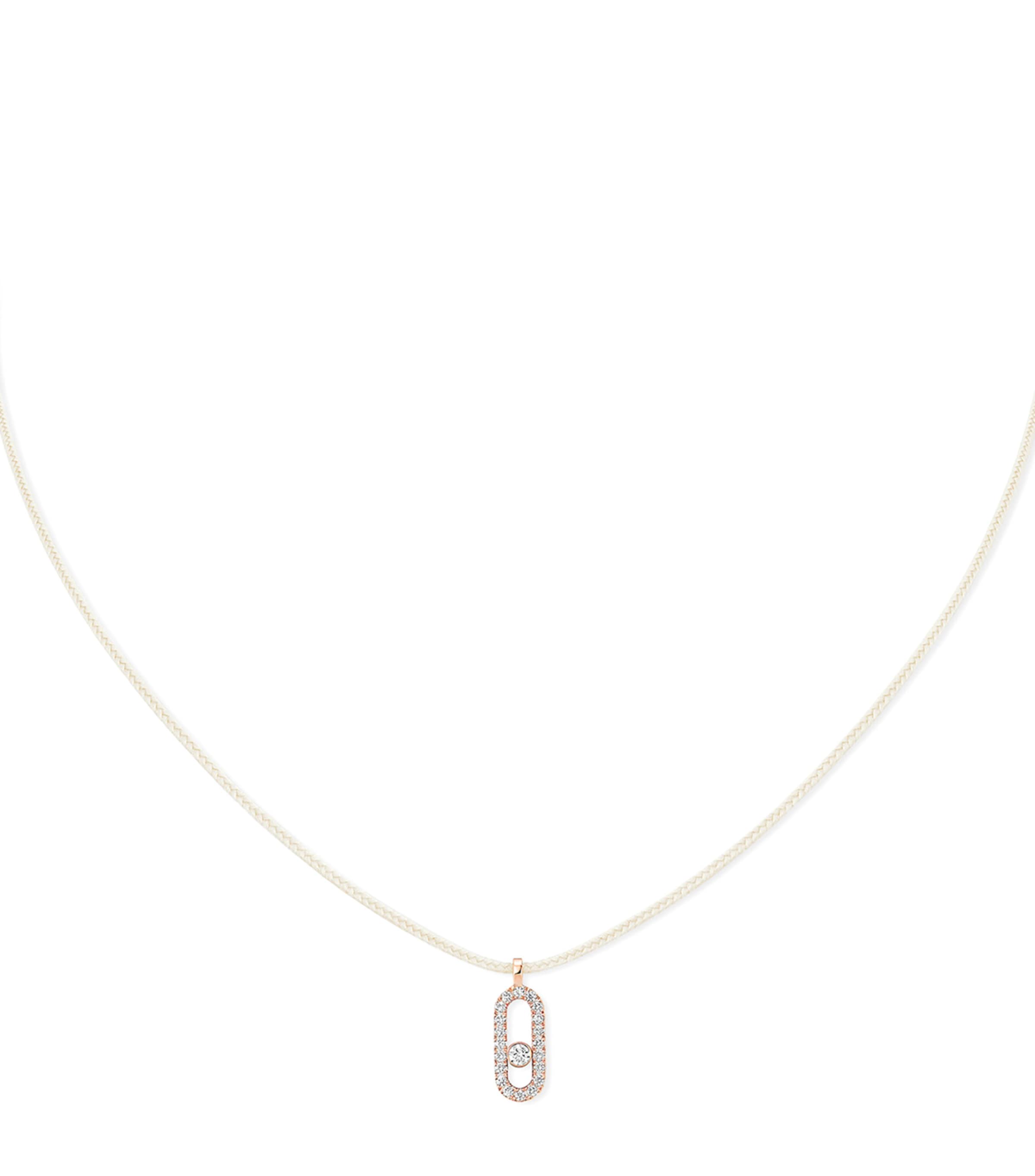 Pink Gold and Diamond Messika Care(s) Necklace PINK GOLD Image 1