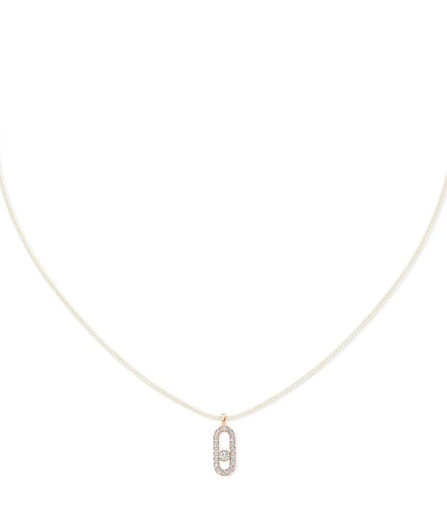 Pink Gold and Diamond Messika Care(s) Necklace PINK GOLD Image 1